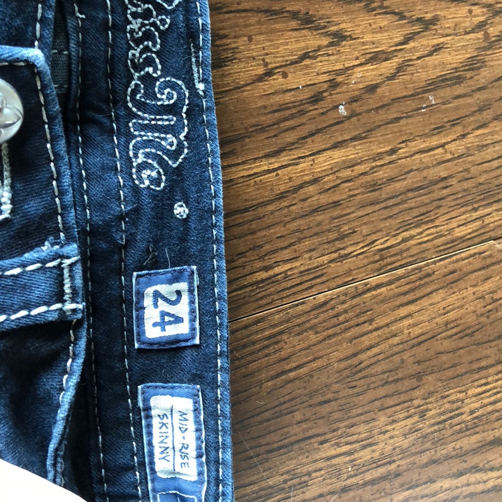 Size 24 Mid Rise Miss Me Skinny Jeans
